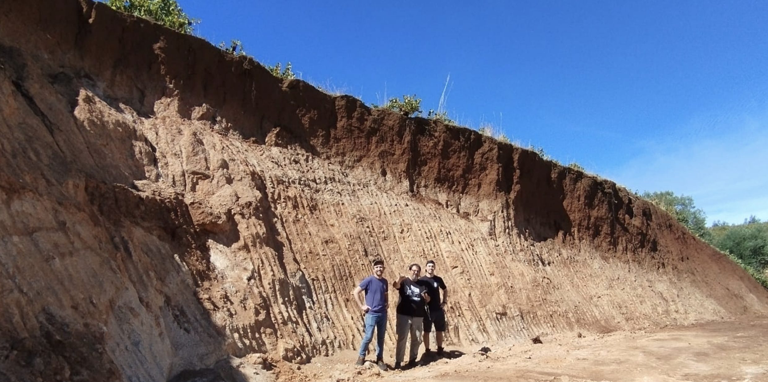 Soil profile of the Hub vineyard