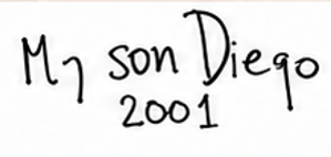 My son Diego, 2001
