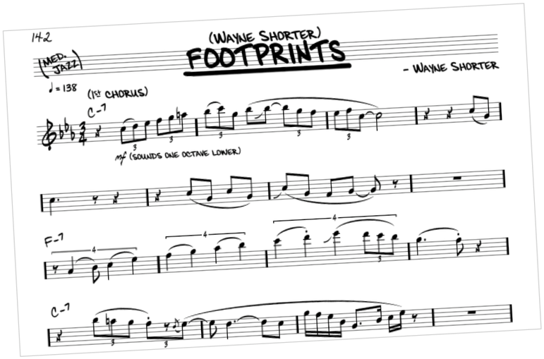 Score: Footprints — Wayne Shorter