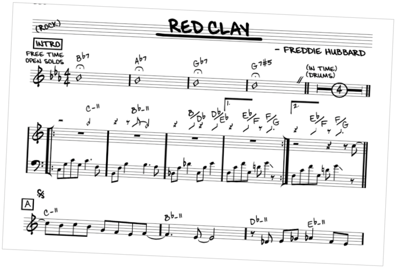 Score: Red Clay — Freddie Hubbard