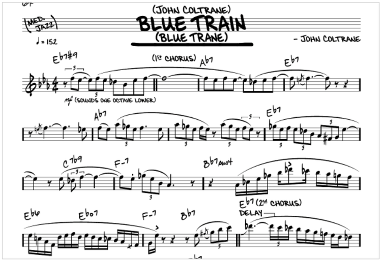 Score: John Coltrane